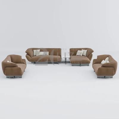 Modern Modular Loung Couche Living Room Sofa Set Leisure Fabric Wood Frame Corner Sofa Furniture