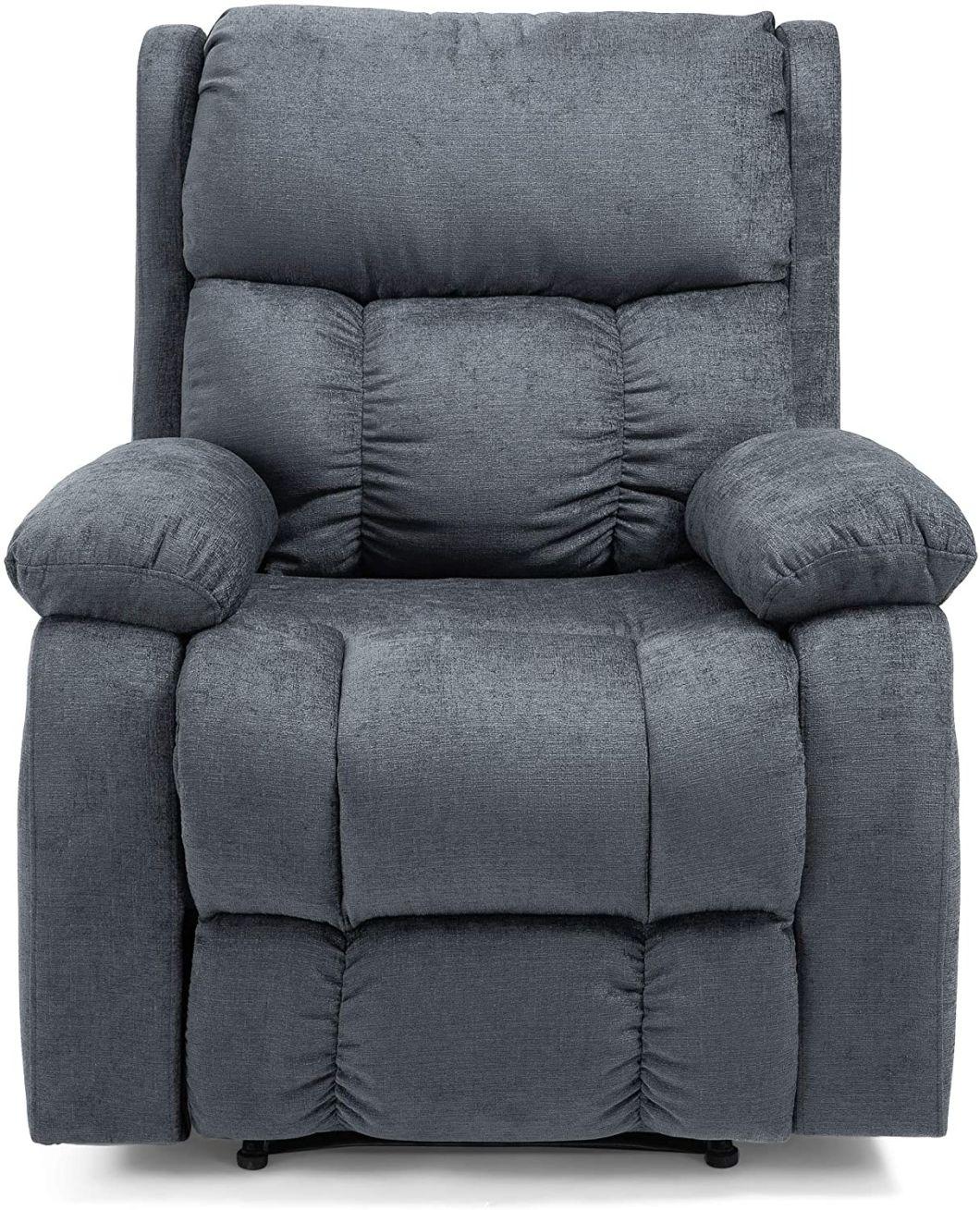 Jky Furniture Massage Function Fabric High Adjustable Over-Filled Caushion Manual Recliner for Living Room
