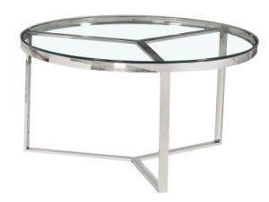 Modern Design Luxury Stainless Steel Glass Gold Living Room Stainless Steel Coffee Table