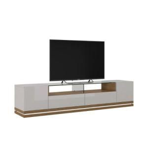Latest Designs Living Room Furniture LED Light TV Stand TV Table Acrylic Material Television Stand