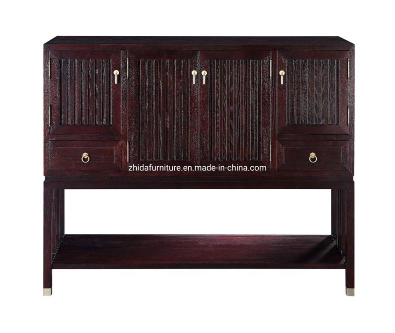 Home Furniture Solid Wood Living Room Cabinet with Drawer