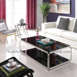 Living Room Furniture Glass Top Tea Table