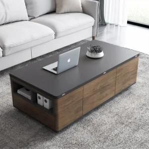 New Design Multi-Function Modern Folding Coffee Table Lift Top Center Table Adjustable Furniture Storage Tea Table