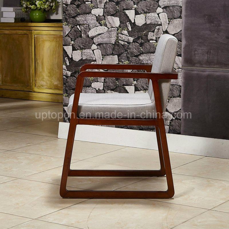 (SP-EC612) Hotel Living Room Wood Frame Upholstery Lobby Chair