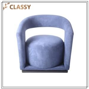 Hotel Room Chair Purple Flannel Living Room Leisure Chair