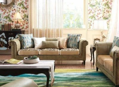 Popular Classical Sofa Set with Solid Wood