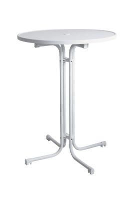 High Top Bistro Tables Portable Folding Cocktail Bar Table Flip Top Pedestal Table for Home Party Rental