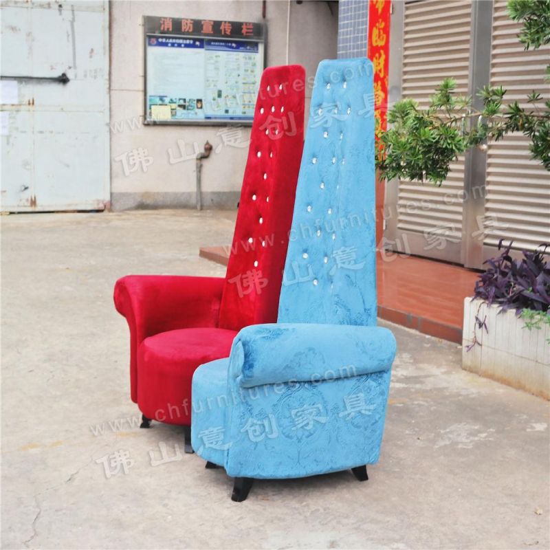 Hyc-K006 Luxury High-Back Couple Wedding Chair with Diamonds for Wedding Living Room