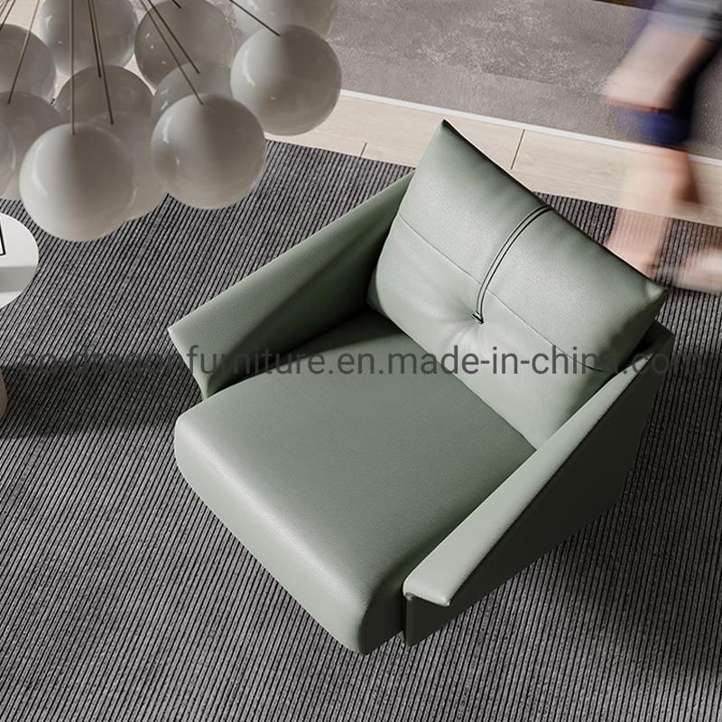 Fashion Luxury Home Furniture Swivel Leather Leisure Chair with Arm