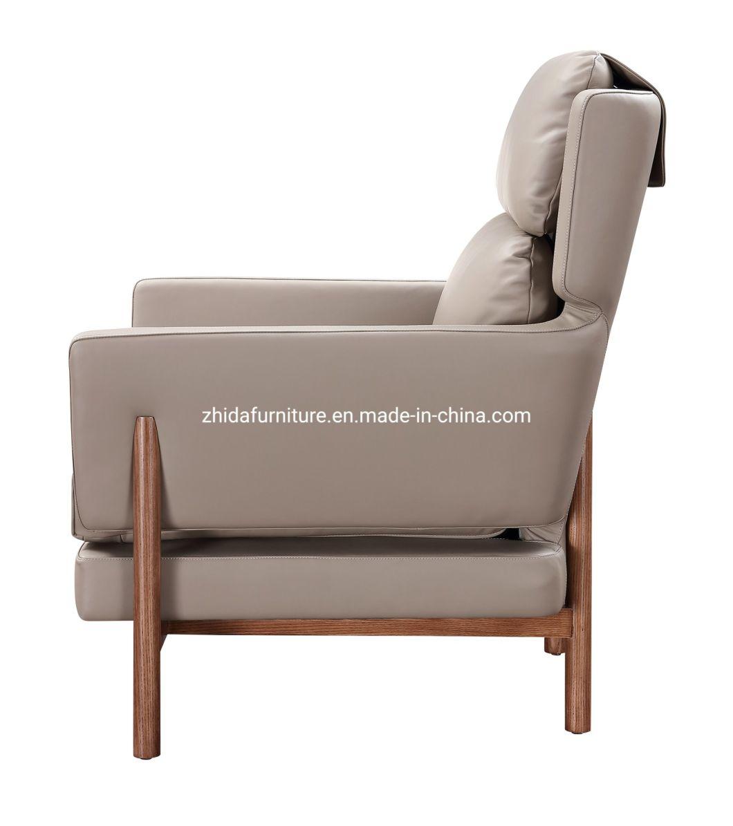 Chinese Modern Furniture Home Chair Living Room Chair Leather Chair