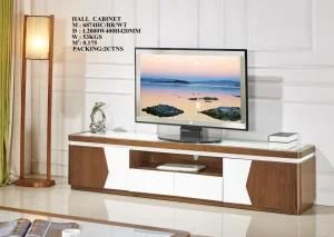 MDF Living Room TV Stand Hall Cabinet Tempered Glass Modern Home Furniture