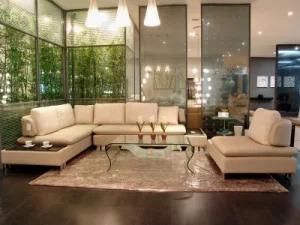 Modern Living Room Corner Fabric Sofa with TV Stand (MSX-07005)