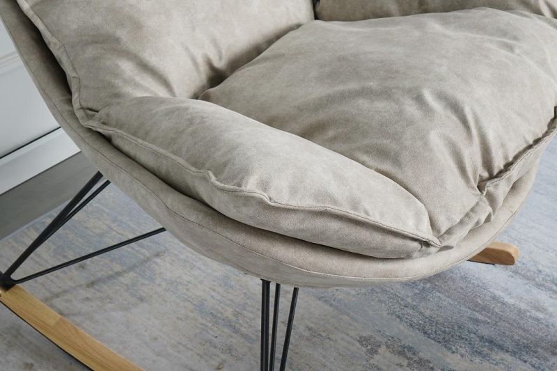 Hotel Luxury Metal Frame Lounge Sofa Single Seater Modern Accent Fabric Vintage Arm Chair