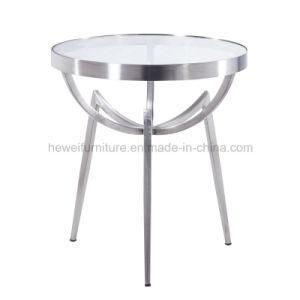 Modern Style Metal Coffee Table with Round Shape (7105T)