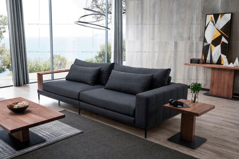 Guangdong Factory Living Room Sectional Corner Fabric Sofa Furniture for Home Furniture