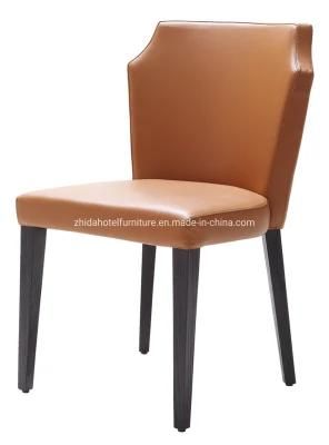 Modern Wooden Living Room Dining Room Fabric Leather Restaurant Chair
