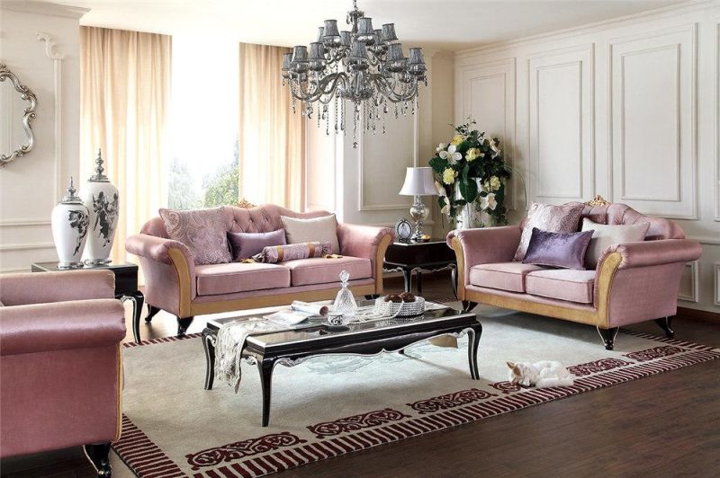 Classical Style Living Room Combination Fabric Sofa