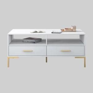 Office Furniture Leather Coffee Table MDF Storage Wooden Tea Table Set