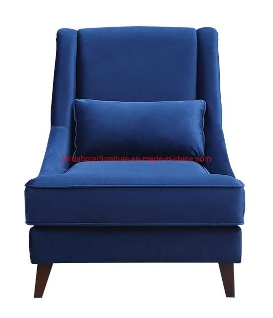 Blue Fabric Living Room Furniture