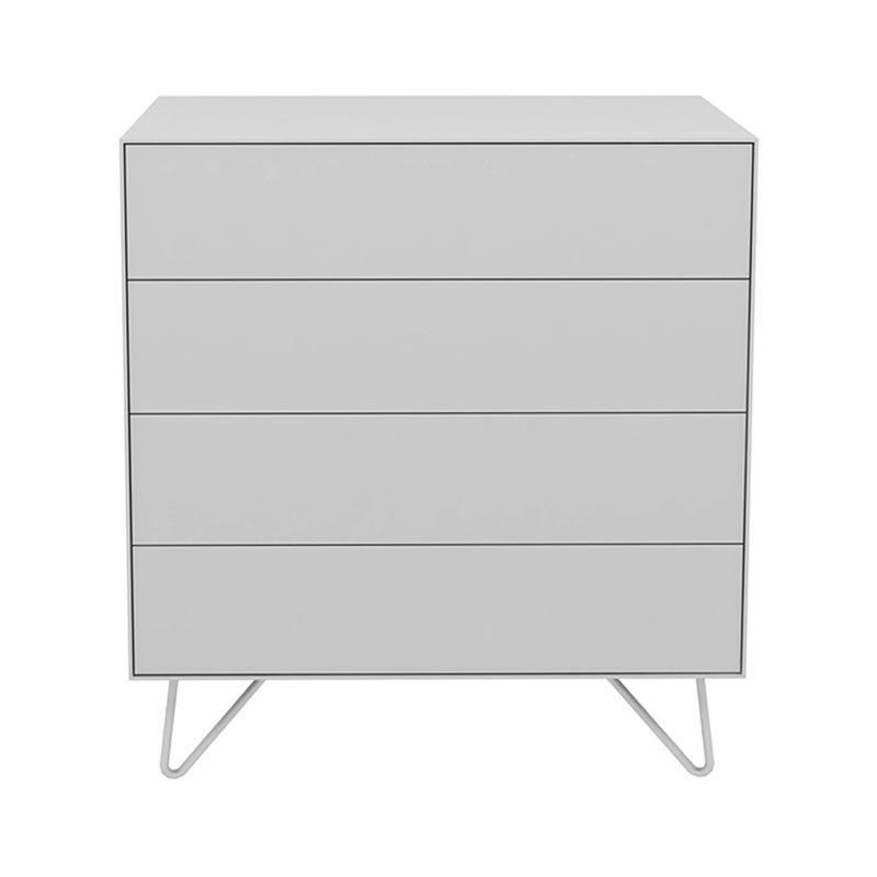 Promotional Top Quality Simple Style White Wooden Cabinet with Metal Legs
