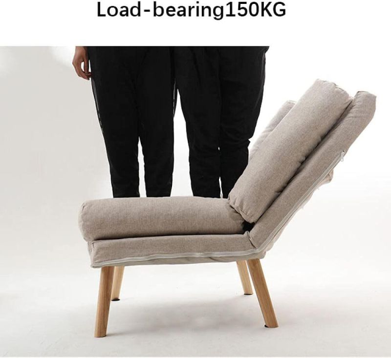 Living Room Bedroom Adjustable Sofa Chair with Footstool