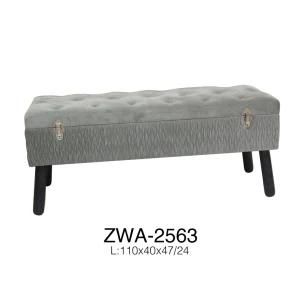 Kd Popular Velvet Long Bench Stool