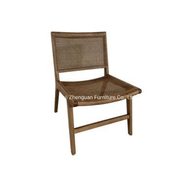 Hot Selling Wood Leisure Rattan Chair with Armrest (ZG19-011)