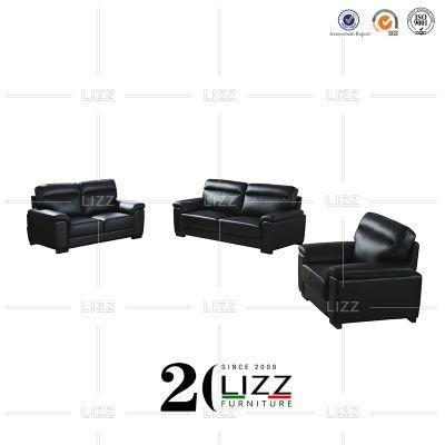 European Classic Leisure Home Furniture Sectional 1+2+3 Leather Sofa