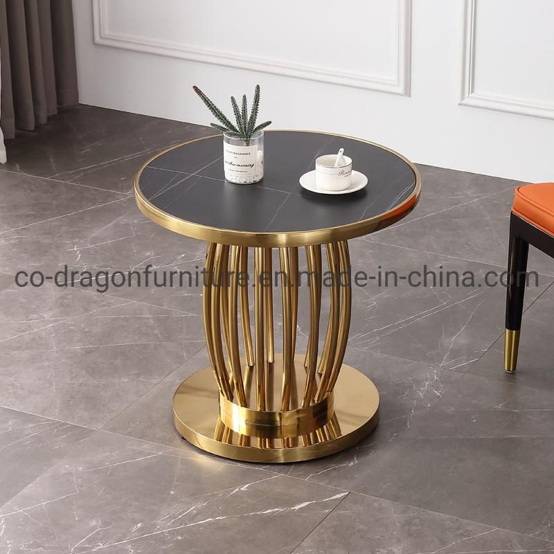 Luxury Home Furniture Quality Stainless Steel Side Table with Top