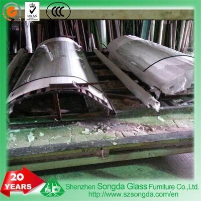 Customize Shape /Size/Angle Bent Building Glass with Fast Delivery