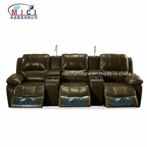 Home Furniture Theater Sofa Set Leather Recliner Cinema Sofa