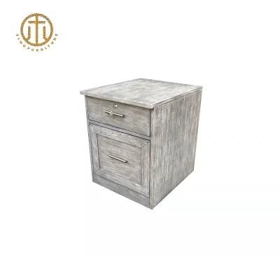 Retro Style Natural Living Solid Wood Side Board Storage Cabinet
