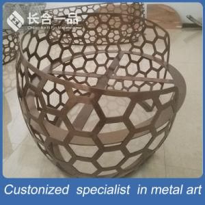 Factory Manufactre Stainless Steel Red Bronze Tea Table Home Furniture