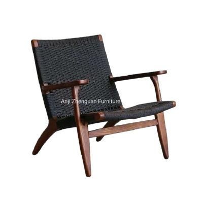 Hot Selling Wood Leisure Rattan Chair with Armrest (ZG19-016)