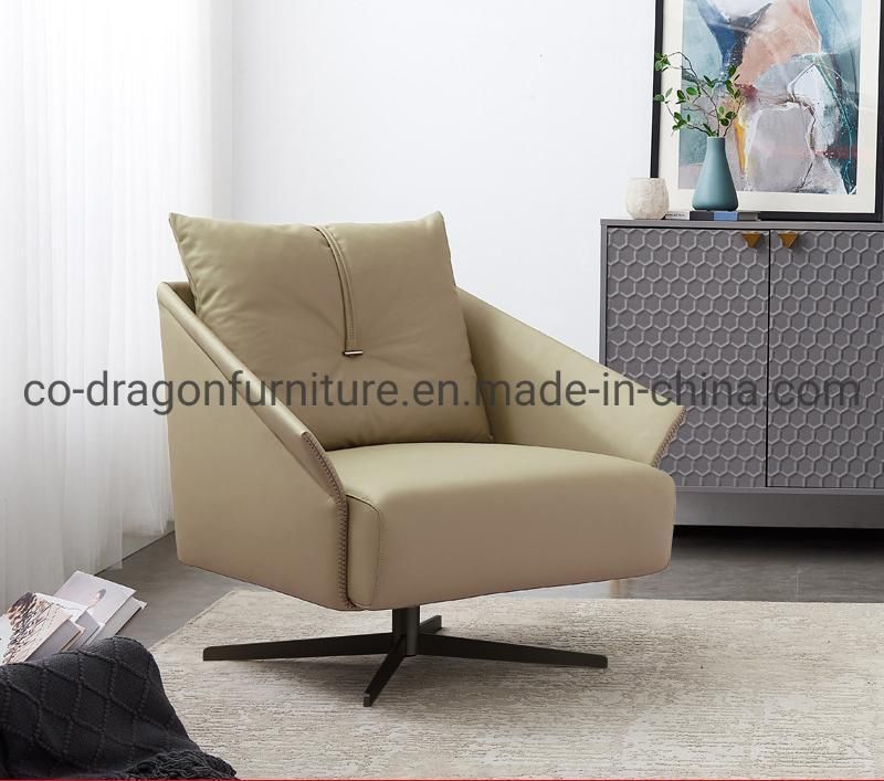 Fashion Luxury Home Furniture Swivel Leather Leisure Chair with Arm