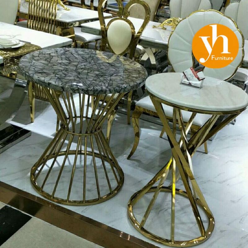 Marble Top Side Table Commercial Cafe Bars Hotel Dining Furniture Table