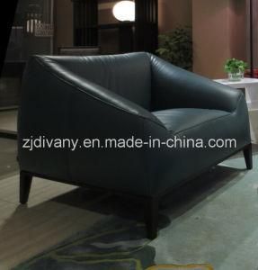 Italian Modern Single Leather Fabric Sofa (D-76A)