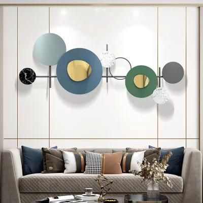 Elegant Design Simple and Easy Light Luxury Living Room Metal Iron Wall Decoration