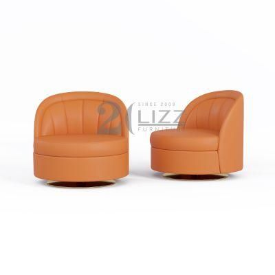 Unique Design Italian Modern Geniue Leather Sofa Chair Leisure Living Room Single Seater