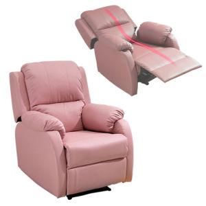 Fabric Recliner Sofa Modern Living Room Sofa European Style Furniture Multi-Functional Electric Sofa PU Factory Provides Pink