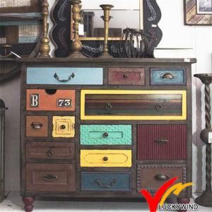 Fuzhou Wholesale Vintage Antique Home Furniture Used Wooden Storage Cabinet