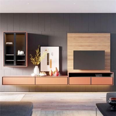 New Products Modern TV Cabinet with Glass Displays Long TV Cabinet Professional Corner TV Cabinet