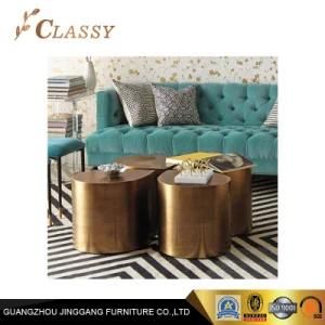 Unique Design Luxury Brass Coffee Table Set of Four