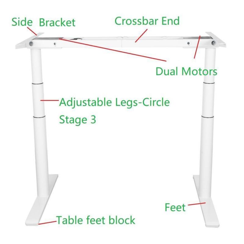 New Style College American School International Student Electric Standing Desk