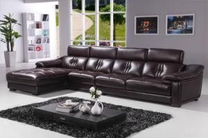 Living Room Furniture Contemporary Genuine Leather Sofa (990)