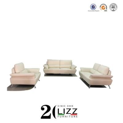 Modern Living Room Furniture Modular Genuine Leather 1+2+3 Leisure Couch