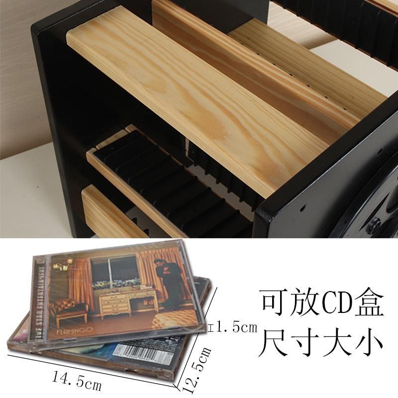 Hot Selling Rotatable Wood CD Rack