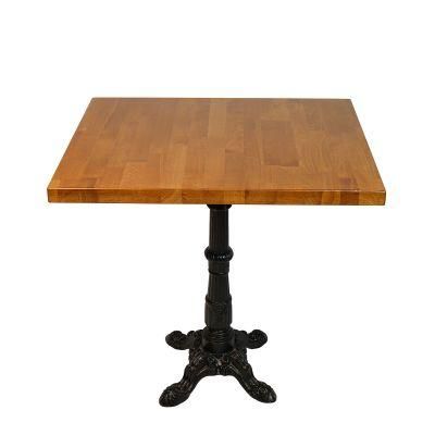 Solid Beech Wood Paint by Cherry Wood Coffee Table with Roman Style Base 24X30inch