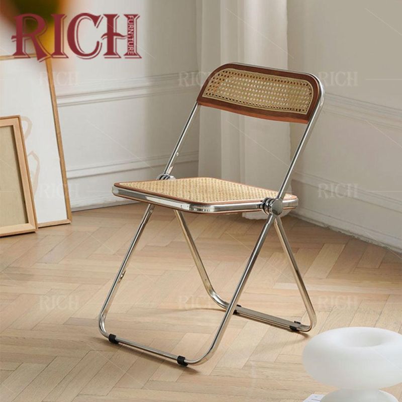 Modern Living Room Foldable Rattan Accent Chair