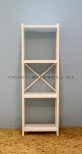 A5014 High Quality Simple Design 4 Tier Bookcase Wooden Bookshelf